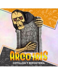 Lapida Con Fantasma 54 X 38 Cm - Luz Y Sonido Calavera Halloween Party Store