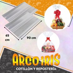 Celofan Cristal 65 X 90 Cm X 10 Pascua Navidad