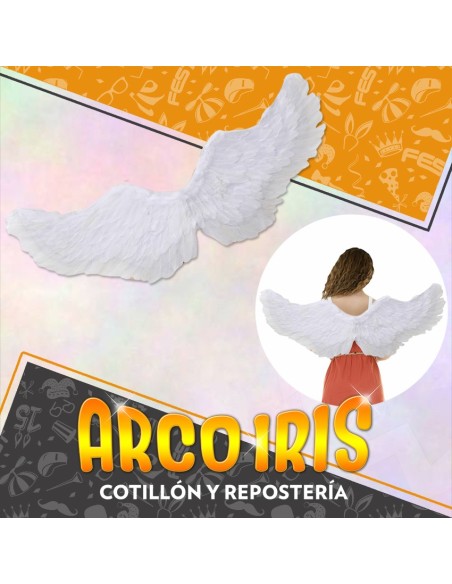 Ala Grandes Blancas Arcangel 55 X 100 Cm - Plumas Party Store
