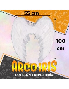 Ala Grandes Blancas Arcangel 55 X 100 Cm - Plumas Party Store 2