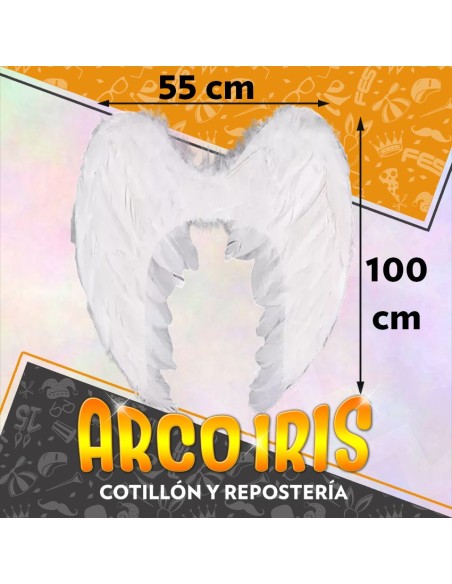 Ala Grandes Blancas Arcangel 55 X 100 Cm - Plumas Party Store