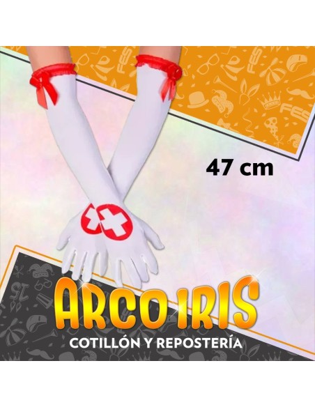 Guantes Enfermera Largos 47 Cm - Party Store