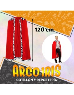 Capa De Rey Con Cuello 120 Cm Halloween Party Store