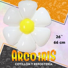 Mylar 26 Flor Margarita 66 Cm Xu Primavera Plastico