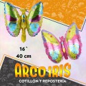 Mylar 16 Mariposa Metal Xu - 40 Cm Globo Metalizado Papel