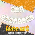 Comunion Banderin Green Xu - Guirnalda Gold Mundo