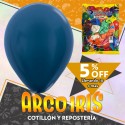 Globo Perlado 10 X 50 Azul +10-5% Promo Por Cantidad Globolandia