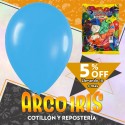 Globo Perlado 10 X 50 Celeste +10-5% Promo Por Cantidad Globolandia