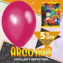 Globo Perlado 10 X 50 Fucsia +10-5% Promo Por Cantidad Globolandia