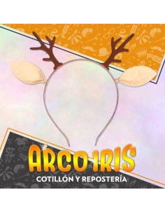 Vincha Reno Con Orejas Xu - Navidad Party Store