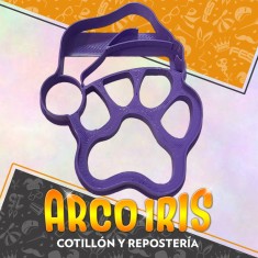 Cortante Cookies Patita Navidena - Navidad Plastico Violeta