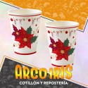 Vaso Navidad 8 Onzas X 8 - Estrella Federal Polipapel Navidad Festcopack
