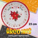 Plato Navidad 23 Cm X 8 - Carton Estrella Federal Festcopack