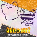 Cortante Cookies Cara Bull Dog - Plastico
