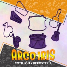Cortante Cookies Set Musica X 4 Cortantes