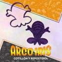 Cortante Cookies Hombre Arana- Plastico Violeta