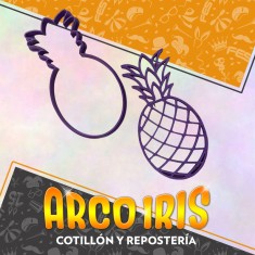 Cortante Cookies Anana- Plastico -frutas-