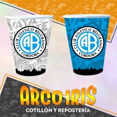 Belgrano Vasos X 8 - Equipos Futbol