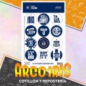 Talleres Stickers 2 X 12 U - 24 Stickers Decorativos Equipos Futbol
