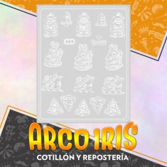 Placas Figuras Navidenas Xu - Varios Modelos +4-5% Promo Por Cantidad Navidad Parpen