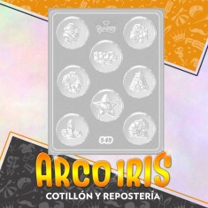 Placas Chocogalletas Navidenas Xu - Motivo 2 +4-5% Navidad Promo Por Cantidad Parpen