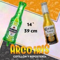 Mylar 14 Botella Cerveza Metal X 50 - 39 Cm Globo Metalizado Papel Corona/heineken Paquete Cerrado San Patricio