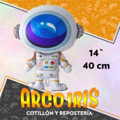 Mylar 14 Astronauta Espacial Metal Xu - 40 Cm Globo Metalizado Papel