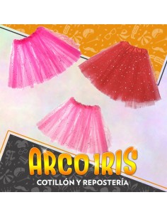 Pollera Tul 30 Cm Xu +5-5% Bailarina China Cat2 Fluo Promo Por Cantidad Primavera Tutu Estampada 2