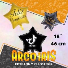 Mylar 18 Estrella Estampado X 10 - 46 Cm Navidad Feliz Dia Te Amo Te Quiero Feliz Cumple