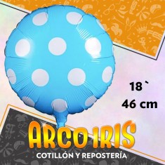 Mylar 18 Redondo Estampado Metal X 10 - 46 Cm Mundial Navidad Te Amo Te Quiero Futbol Feliz Cumple Globo Metalizo Papel 2