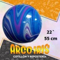 Mylar 22/24 Esfera 4d Metal X 5 - Jaspeada Varios Colores Globo Metalizado Papel