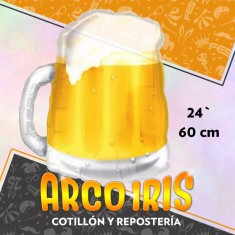 Mylar 24 Chopp Cerveza Xu - 60 Cm -traslucido San Patricio