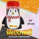 Mylar 24 Pinguino Metal Xu - 60 Cm Navidad Globo Metalizado Papel