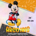 Mylar 26 Personaje Silueta Metal Xu - 66 Cm Vaca/gallo/cerdita/fantasmas/perros/perra/mickey/minnie/paw Patrol/peppa Pig/amo