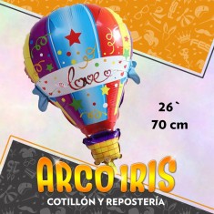 Mylar 26 Globo Aerostatico Metal Xu - 66 Cm Globo Metalizado Papel