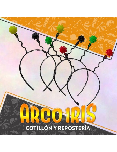 Vinchas Fluo Lokos X 4 +5-5% - Varios Modelos Cat2 Promo Por Cantidad Palito Ondulado Signos Sexi Love Hot Carira Estrella Ma