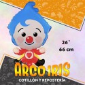 Mylar 26 Personaje Payaso Plin Plin Metal Xu - 66 Cm Globo Metalizado Papel