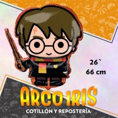 Mylar 24 Personaje Harry Potter Metal Xu - 66 Cm Globo Metalizado Papel