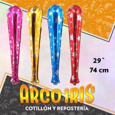 Mylar 29 Bate Con Estrella Metal Xu - 74 Cm Globo Metalizado Papel