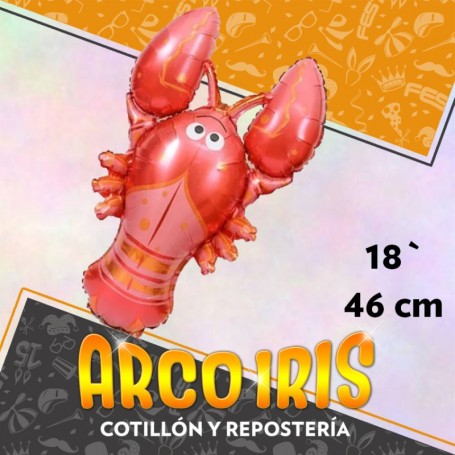 Mylar 40 Fondo De Mar Metal Xu - 101 Cm Langosta/caballito/cangrejo/peces/pulpo Globo Metalizado Papel