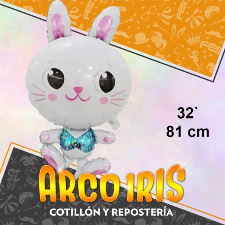 Mylar 32 Conejo/a Metal Xu - 81 Cm Globo Metalizado Papel