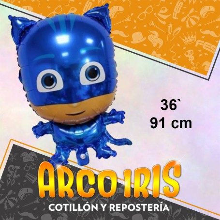 Mylar 36 Personajes Heroes Metal Xu - 91 Cm Pjmask Globo Metalizado Papel