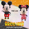 Mylar Caminante Raton/ratona Mediano Metal Xu -102 Cm Mickey/minnie Globo Metalizado Papel