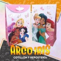 Princesas Bolsa Caramelera Con Cierre X 8 - De Papel Con Glitter Y Cierre