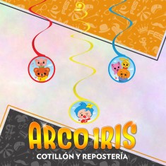 Plim Plim Colgante Decorativo X 6 En Espiral