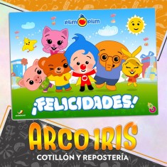 Plim Plim Afiche Feliz Cumple/felicidades Xu