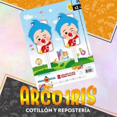 Plim Plim Placas Paleta X 2 Moldes Blister Pascua