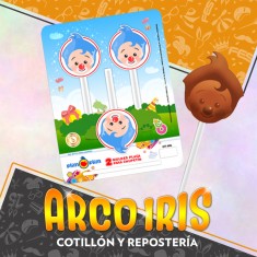 Plim Plim Placas Chupetin X 2 Moldes Blister Pascua