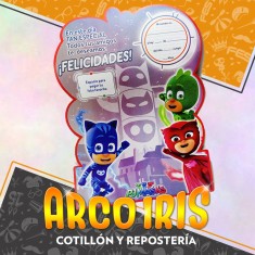 Pj Afiche X 2 Bienvenido Y Recordatorio - Heroes En Pijama