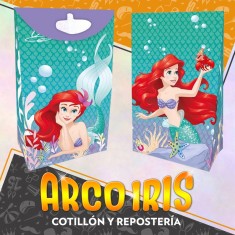 Sirenita Bolsa Caramelera Con Cierre X 8 - De Papel Con Glitter Y Cierre